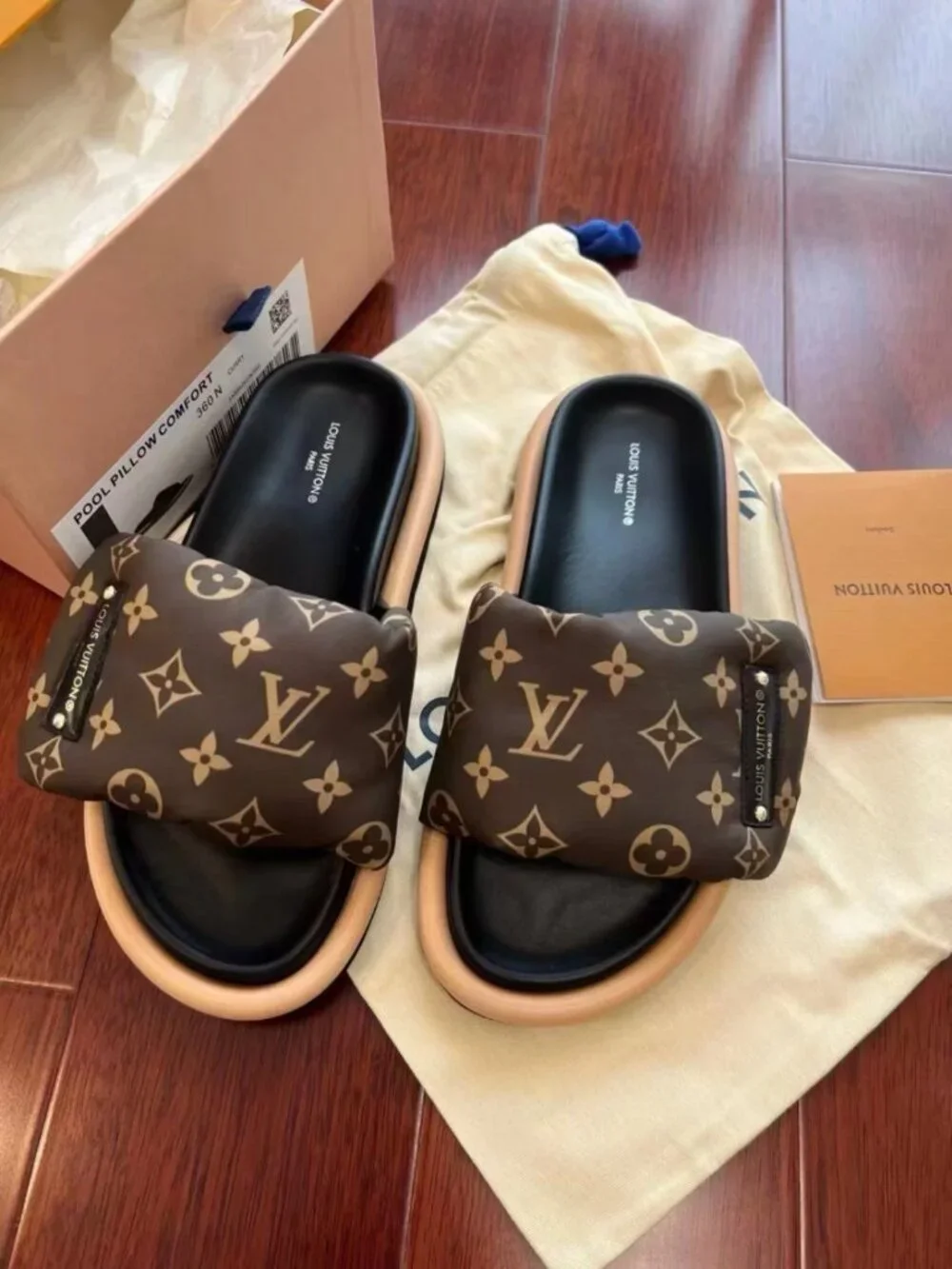 Louis Vuitton Pool Pillow Comfort Monogram Slide Sandals